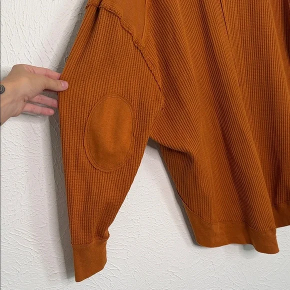 We The Free Free People Thermal Knit Shirt In Autumn Wildflower size small - Picture 8 of 14